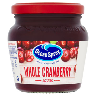 Ocean Spray Cranberry Sauce Whole 200g, imported from the UK