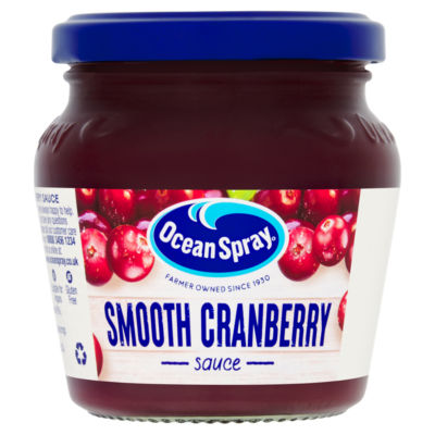 Ocean Spray cranberry sauce smooth 200g, imported from the UK