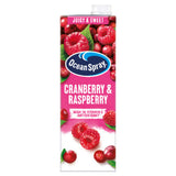 Ocean Spray Cranberry & Raspberry Juice Drink 1 Litre, imported from the UK