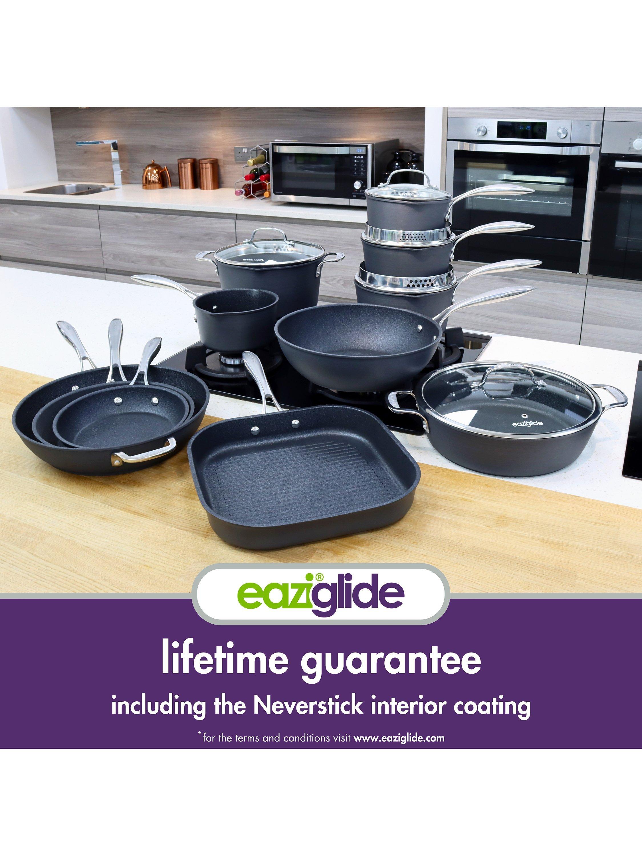 Eaziglide Neverstick3 Professional Non-Stick Milk Pan 16cm Diameter - British product