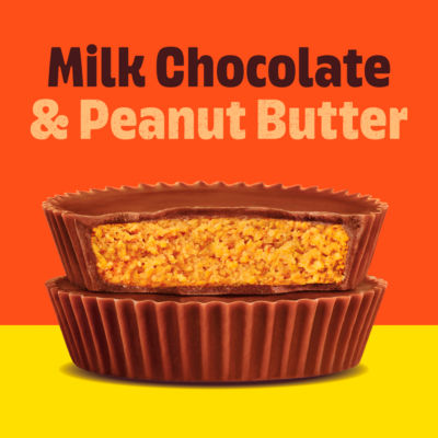 Reese's milk chocolate and peanut butter cups 77g, imported from the UK