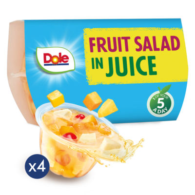 Dole fruit salad in juice 4x113g - British product