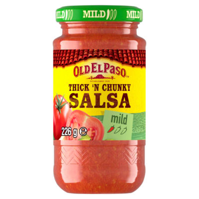 Old El Paso Mild Salsa 226g jar, imported from the UK