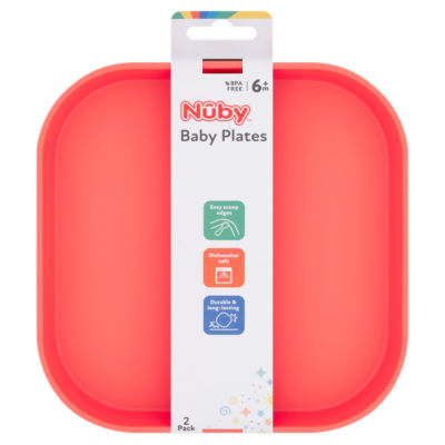 Nuby Baby Plates 6+ Months Pack of 2