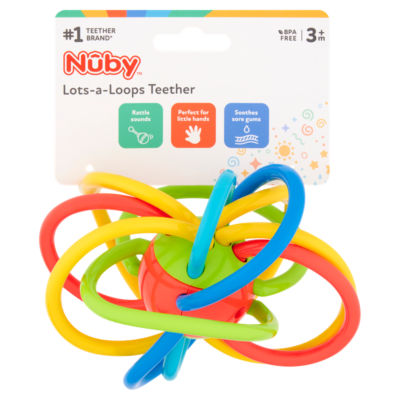 Nuby Lots-a-Loops Teether, imported from the UK
