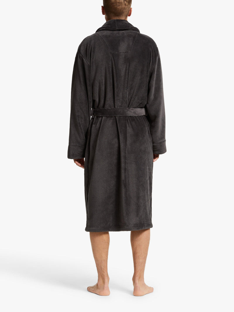 John Lewis sheared fleece robe with pockets and adjustable belt, UK version