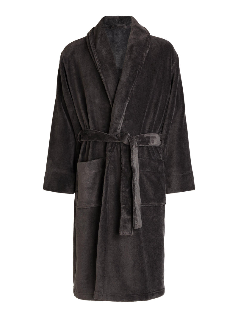 John Lewis sheared fleece robe with pockets and adjustable belt, UK version
