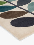 Orla Kiely Linear Stem wool rug, imported from the UK