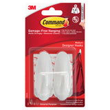 Command damage-free medium adhesive hooks 2 pack - British product
