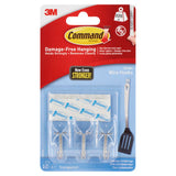 Command Clear Small Wire Hooks with Clear Strips - British product