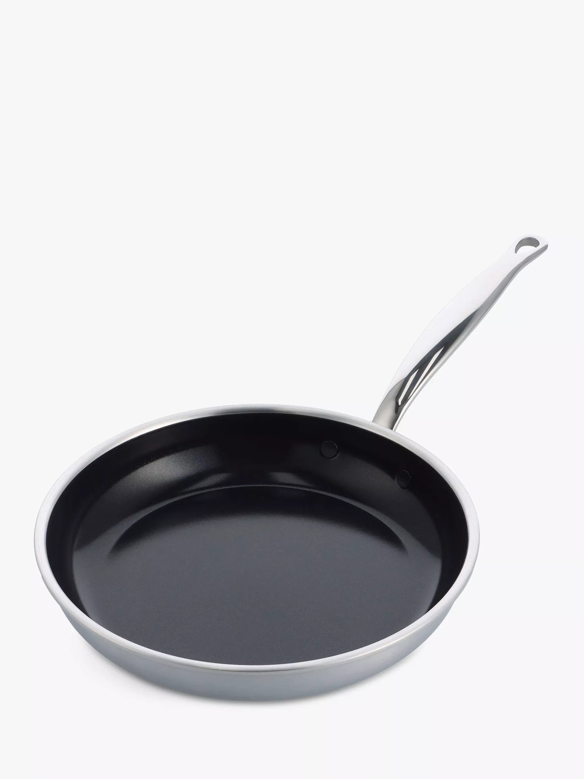 GreenPan Premiere Stainless Steel Ceramic Non-Stick Frying Pan, UK version