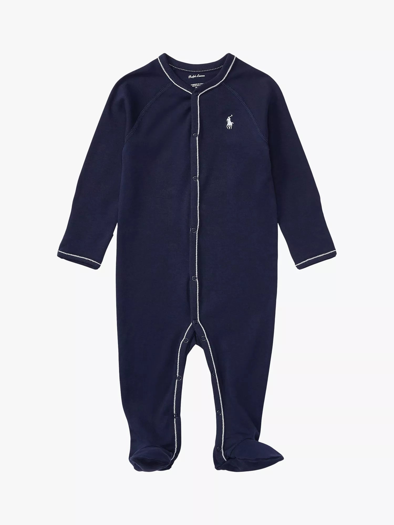 Ralph Lauren Baby Essential Coverall, French Navy - McGrocer