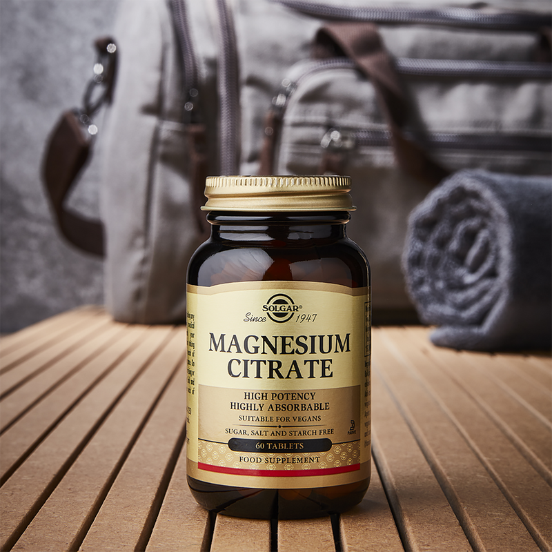 Solgar Magnesium Citrate supplement 60 tablets (British brand)