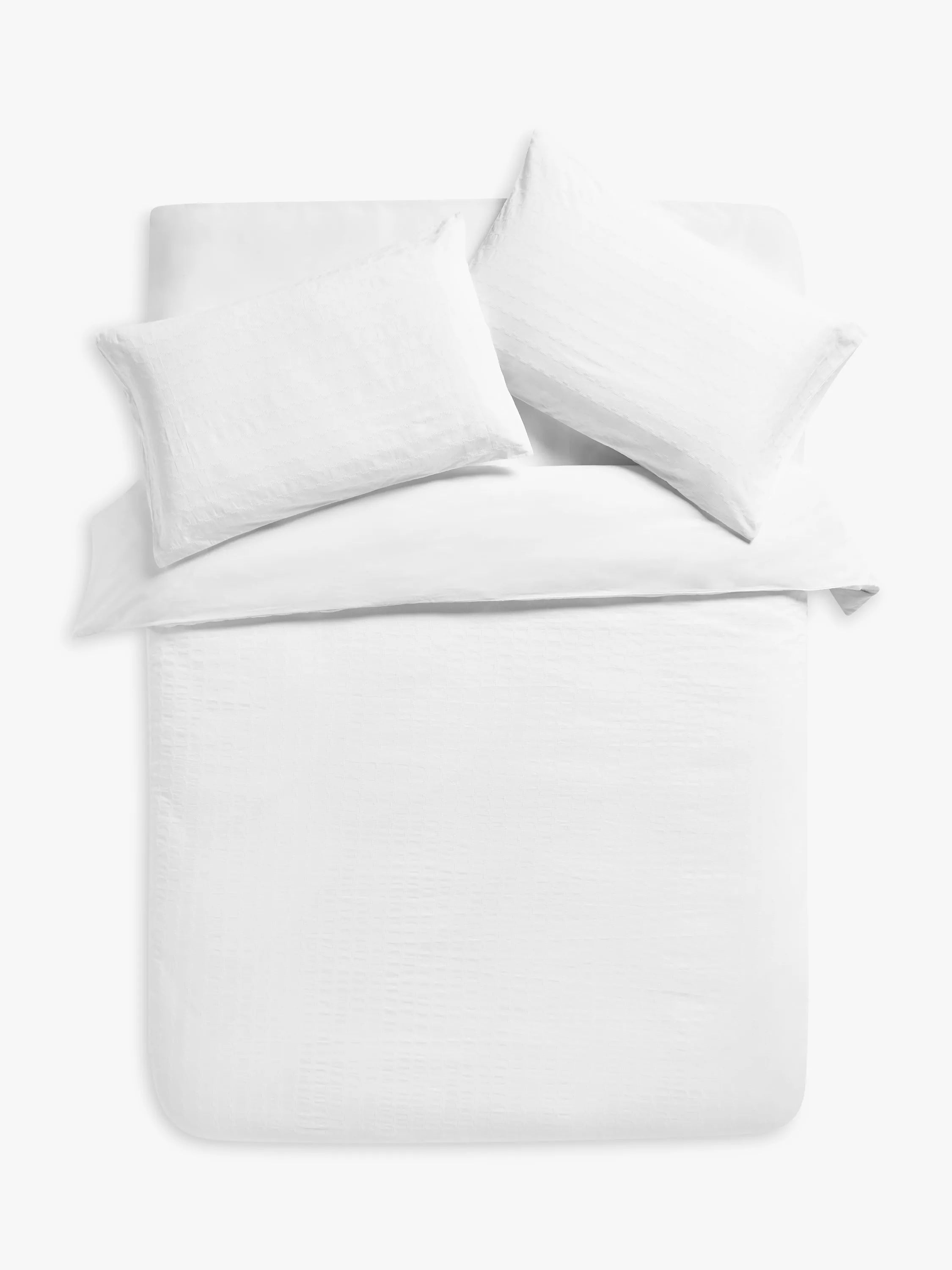 John Lewis Stepped Waffle Duvet Cover Set - McGrocer