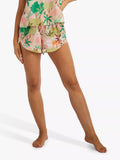 Playful Promises Alja Horvat Abstract Print Satin Pyjama Shorts, Multi - McGrocer