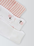 John Lewis Baby Sheep Long Sleeve Sleepsuits Pink, UK version