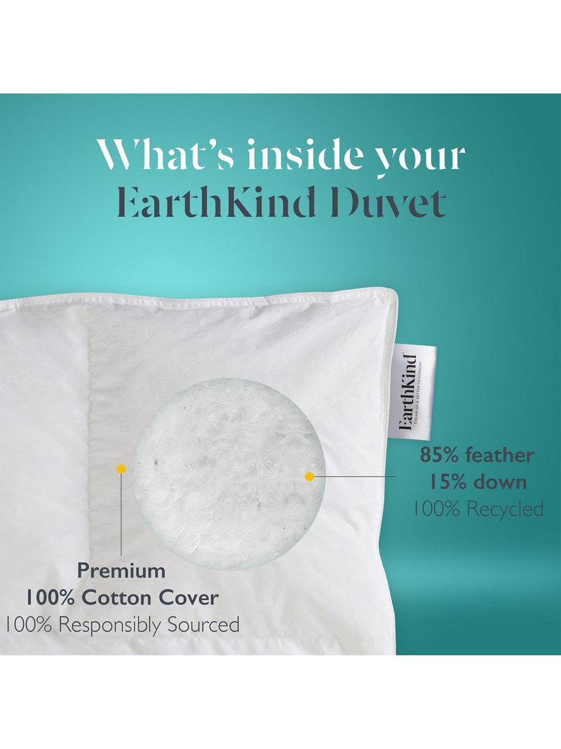 EarthKind Recycled Feather & Down Duvet 13.5 Tog - British product