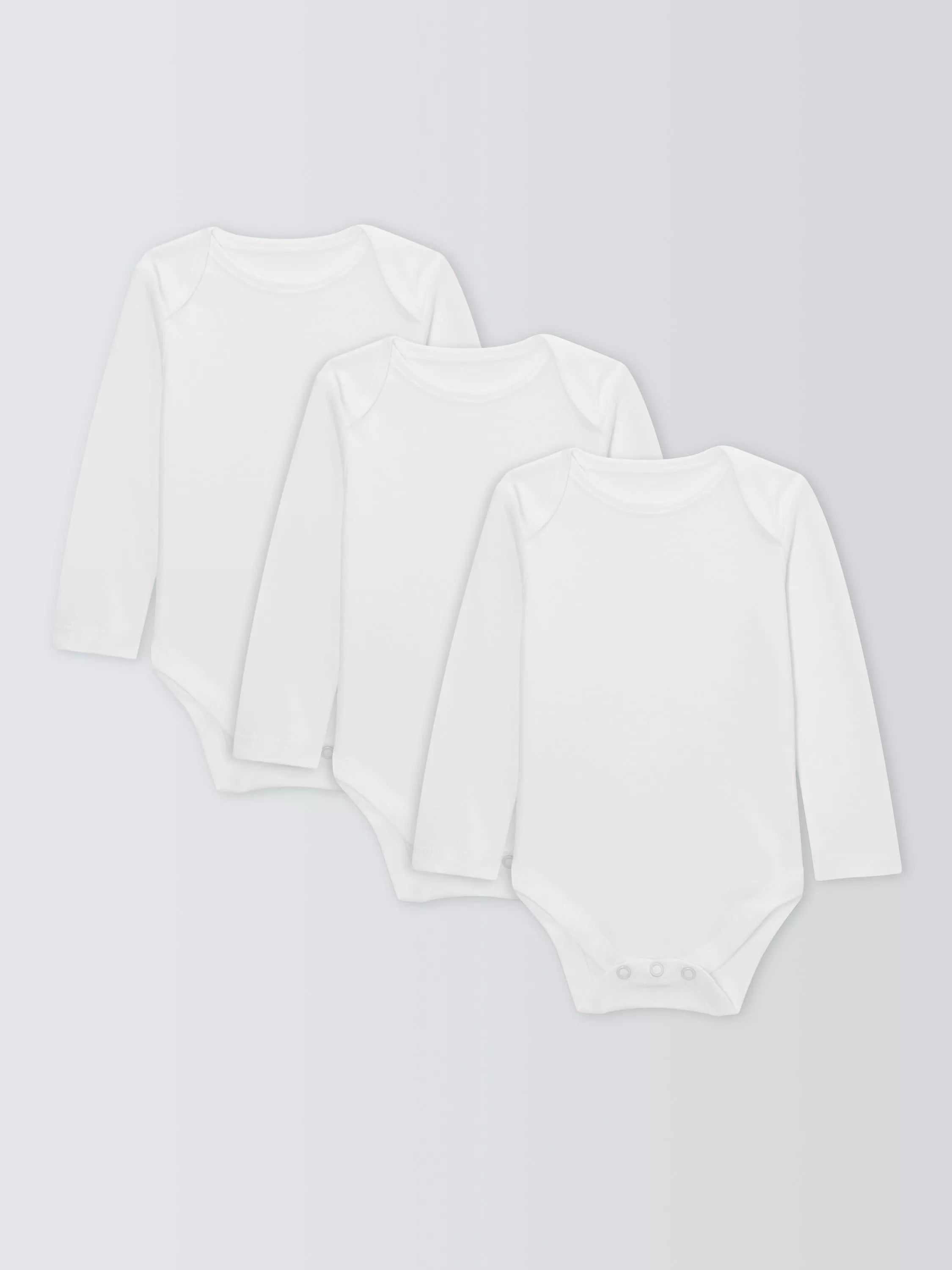 John Lewis baby bodysuit pack of 3 white, UK version