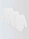 John Lewis baby bodysuit pack of 3 white, UK version