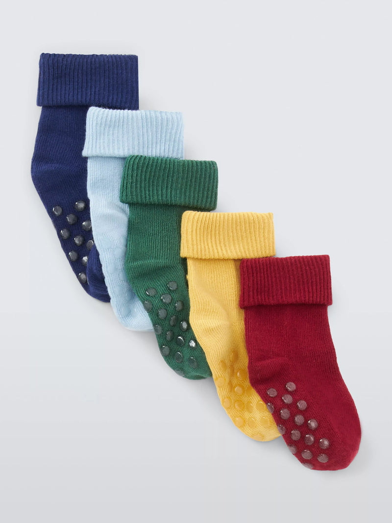 John Lewis organic cotton baby socks pack of 5, UK version