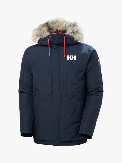 Men's Waterproof Insulated Parka with Adjustable Hood and Detachable Faux Fur