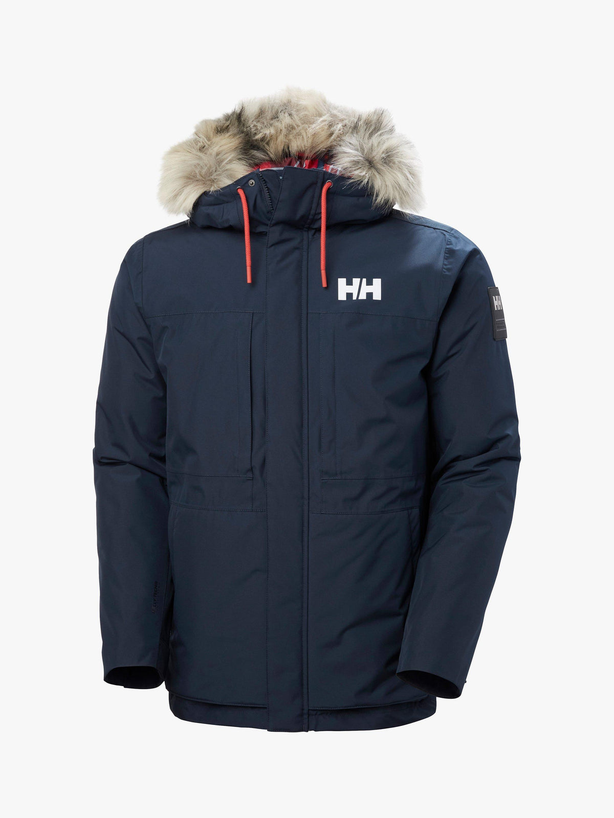 Men's Waterproof Insulated Parka with Adjustable Hood and Detachable Faux Fur