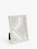 John Lewis mother of pearl block photo frame, silver plated, UK version