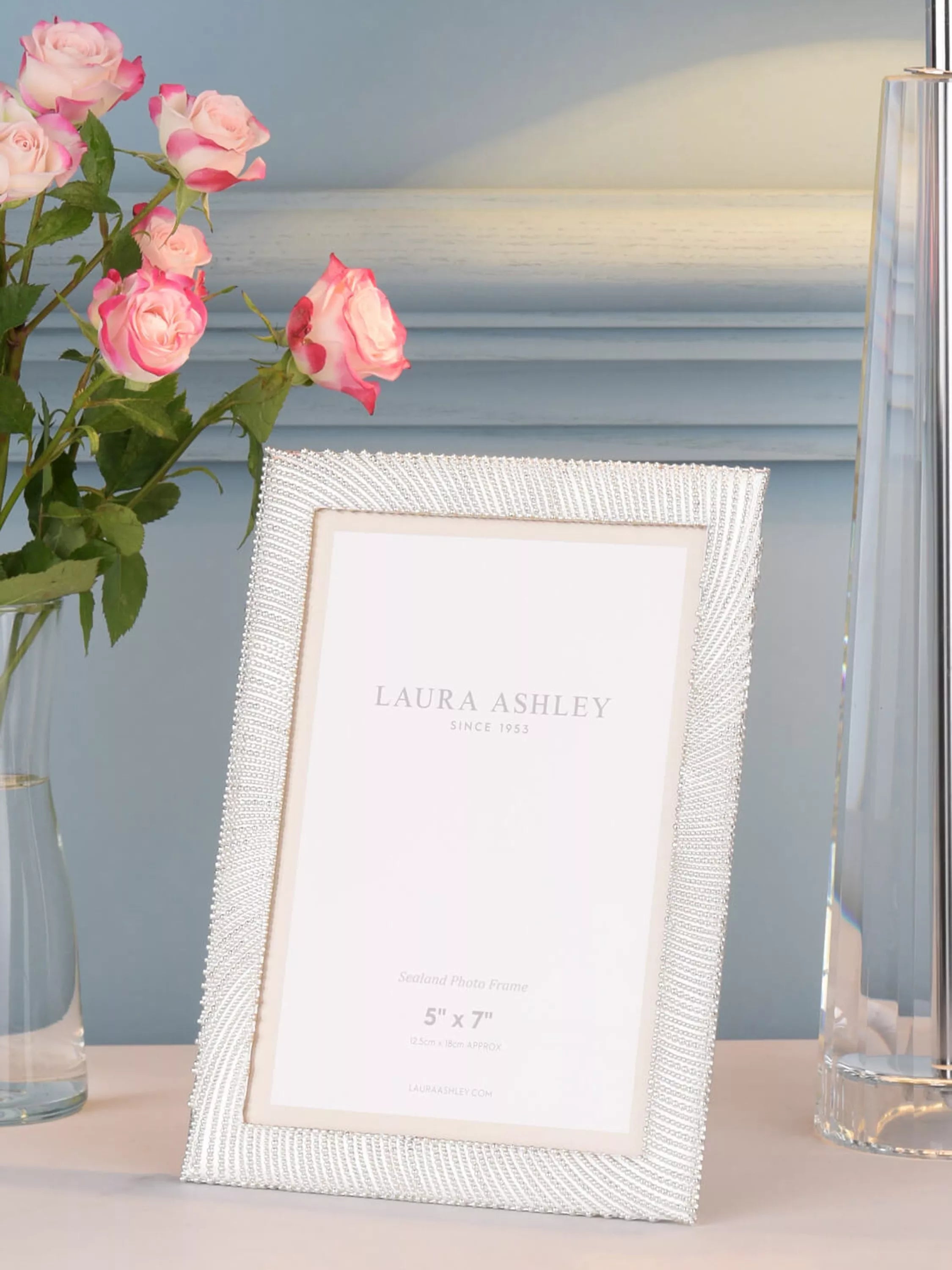 Laura Ashley silver-plated photo frame, UK version