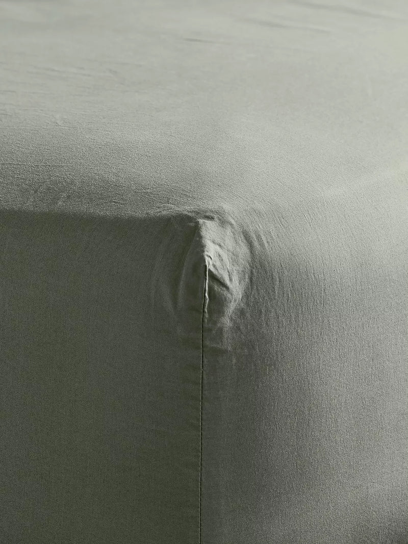 Bedfolk Relaxed Cotton Deep Fitted Sheets