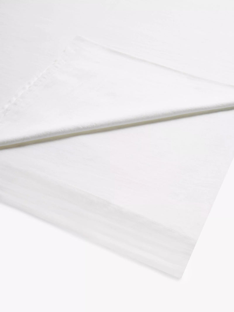 John Lewis Comfy & Relaxed 300 Thread Count Washed Cotton Flat Sheet