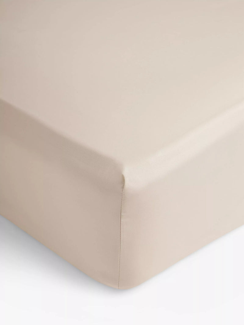 John Lewis Easy Care Organic Cotton 200 Thread Count Count Deep Fitted Sheet