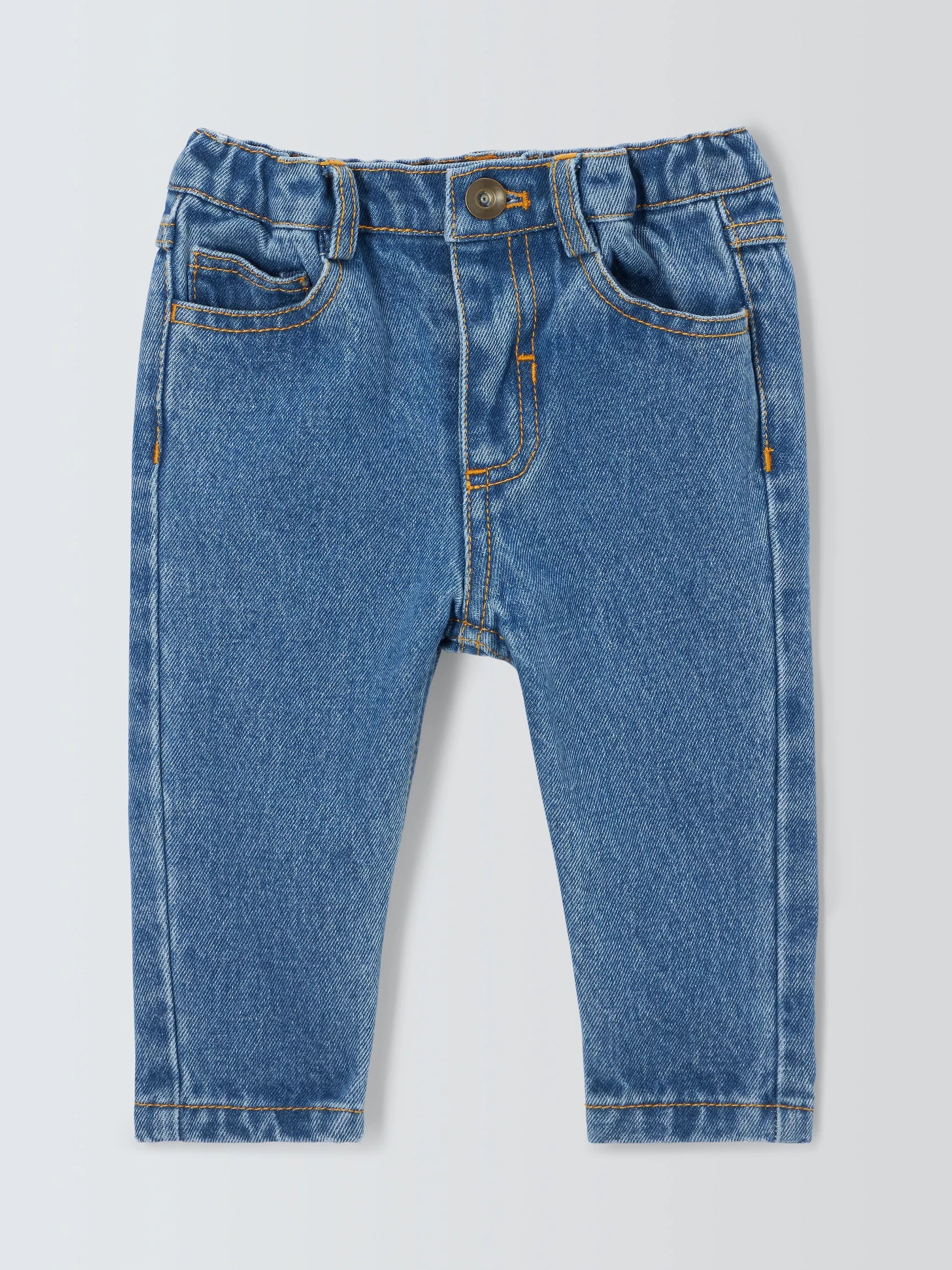 John Lewis Baby Cotton Stretch Jeans, Denim - McGrocer