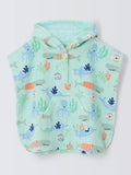John Lewis Baby Fishing Hooded Towel Poncho, Blue - McGrocer