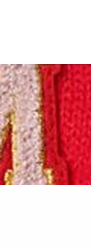 Small Stuff Kids' Initial Knitted Gloves, Red/Multi - McGrocer