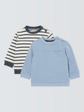 John Lewis baby sweatshirt pack of 2 blue multi, UK version