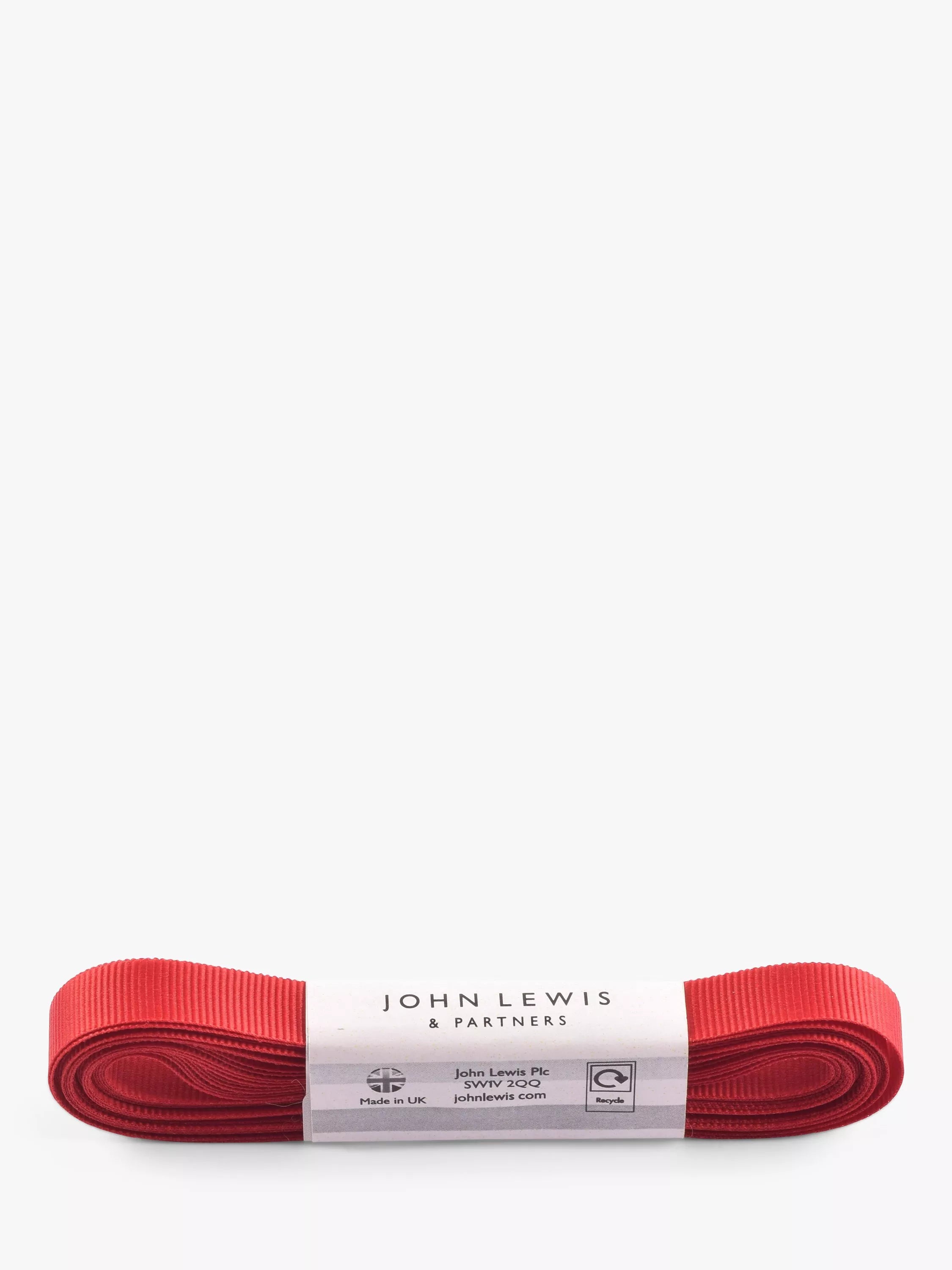 John Lewis polyester grosgrain ribbon 5m, UK version