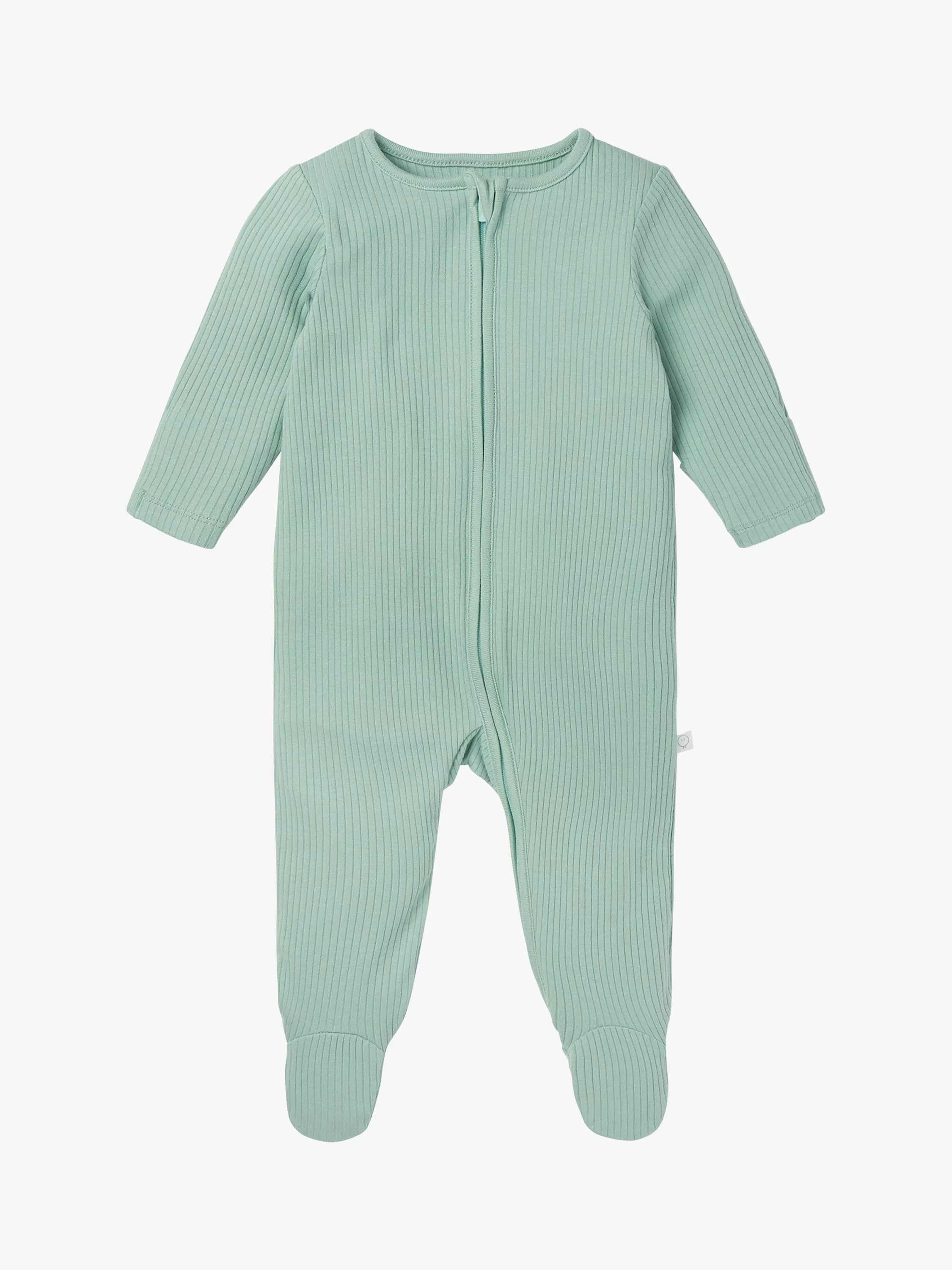 MORI Baby Clever Zip Ribbed Sleepsuit - McGrocer