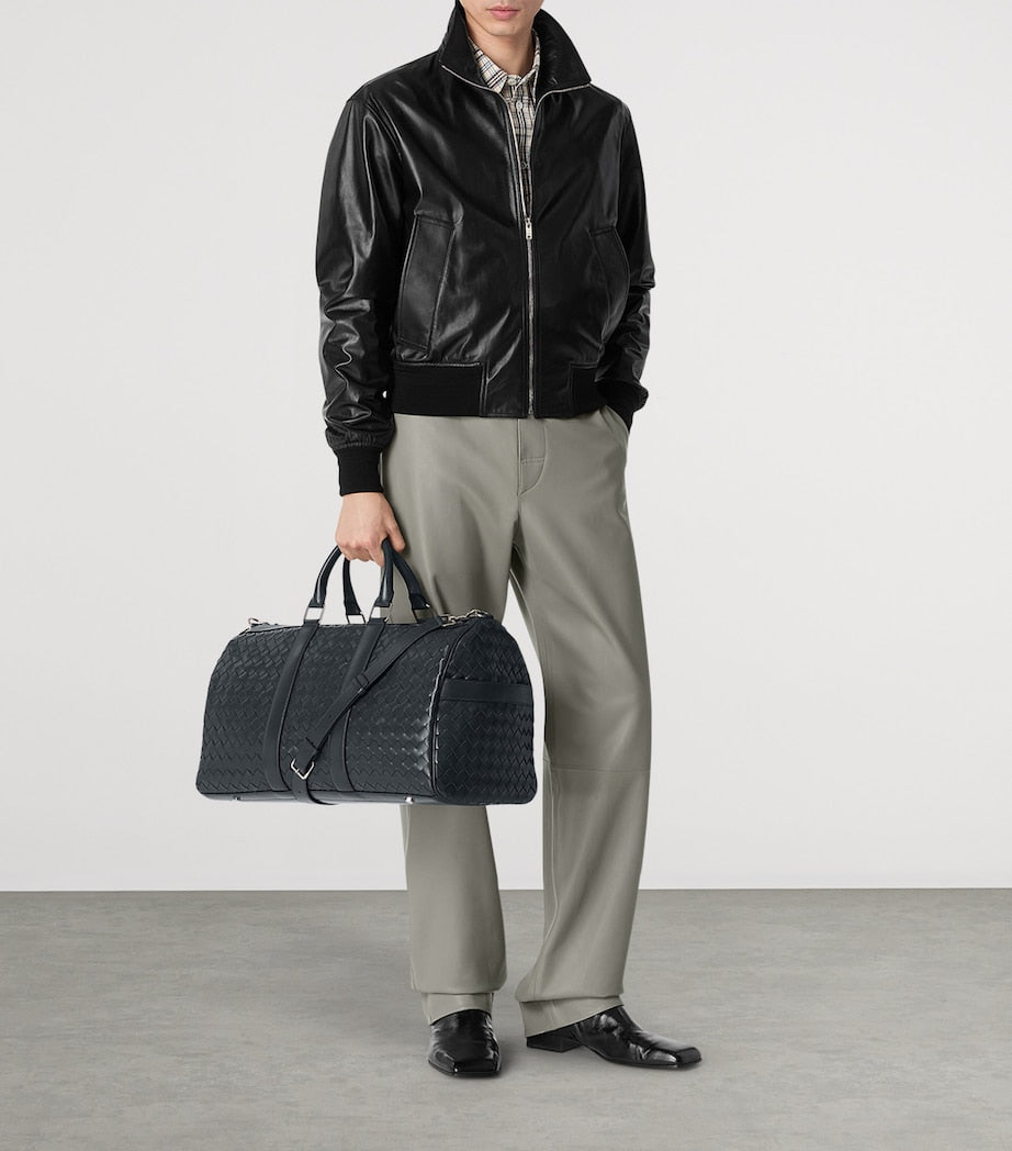 Bottega Veneta large leather Intrecciato duffle bag - British product