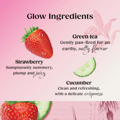 Twinings Superblends Glow Jordbær Agurk Grønn Te Poser 40g