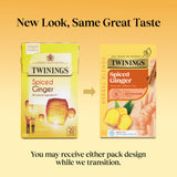 Twinings Spiced Ginger herbal tea bags 20 count (British brand)