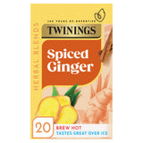 Twinings Spiced Ginger herbal tea bags 20 count (British brand)