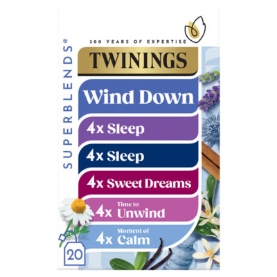 Twinings Superblends Wind Down Collection Herbal Tea Bags 20 Bags 33.3g