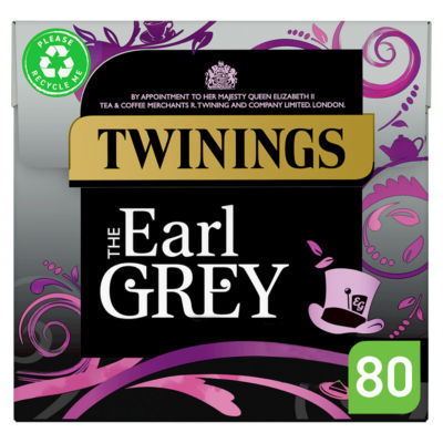 Twinings Earl Grey Plant-Based tea bags 80ct 200g (British brand)