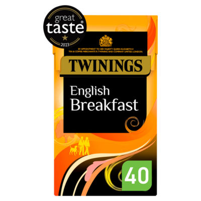 Twinings English Breakfast tea bags 100g (British brand)