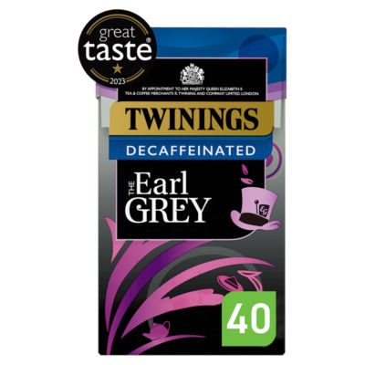 Twinings Decaffeinated Earl Grey tea bags 50 count (British brand)