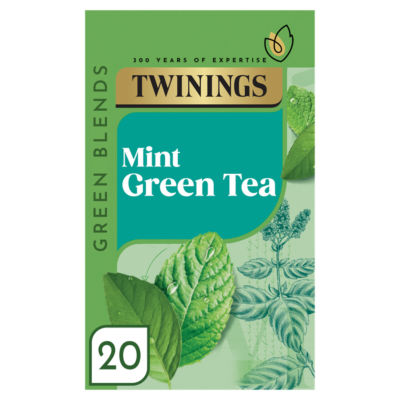 Twinings Mint Green Tea 40g Tea Bags (British brand)