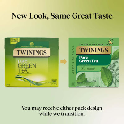 Twinings Pure Green Tea Bags 200g box (British brand)