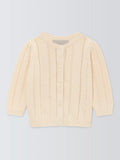 John Lewis Heirloom Collection Baby Pointelle Cardigan, Pink - McGrocer