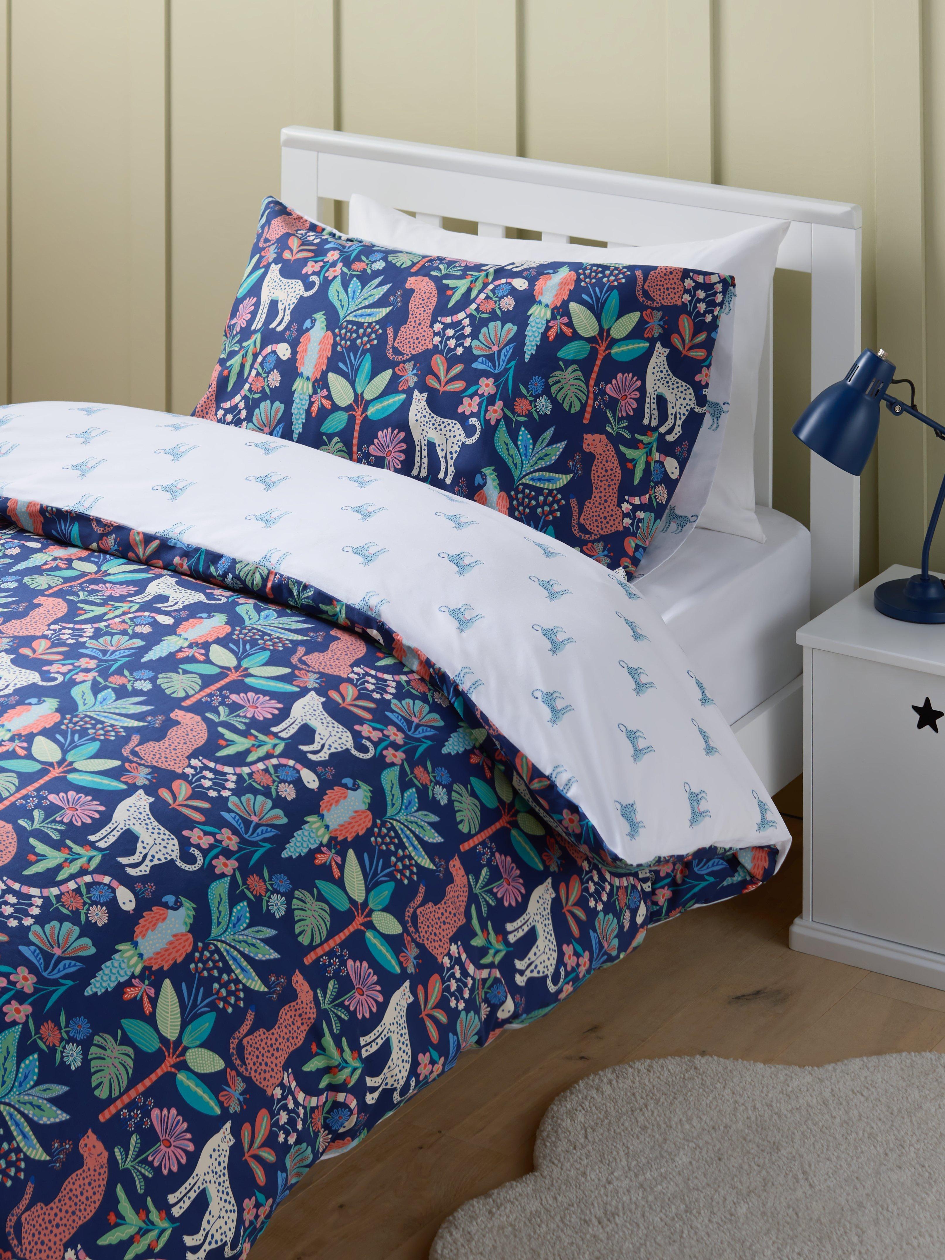 John Lewis kids floral jungle duvet cover set, UK version