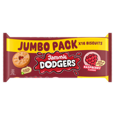 Jammie Dodgers Raspberry Flavour Shortcake Biscuits 280g (2 x 140g)